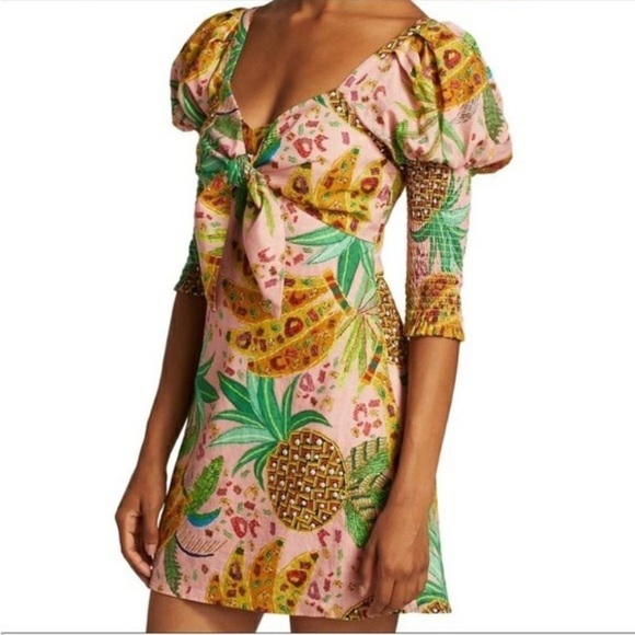 FARM Rio Dresses & Skirts - Farm Rio Mixed Fruits Mini Dress XS